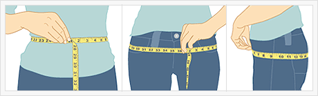 Waist-to-Hip Ratio Calculator :: Provided by