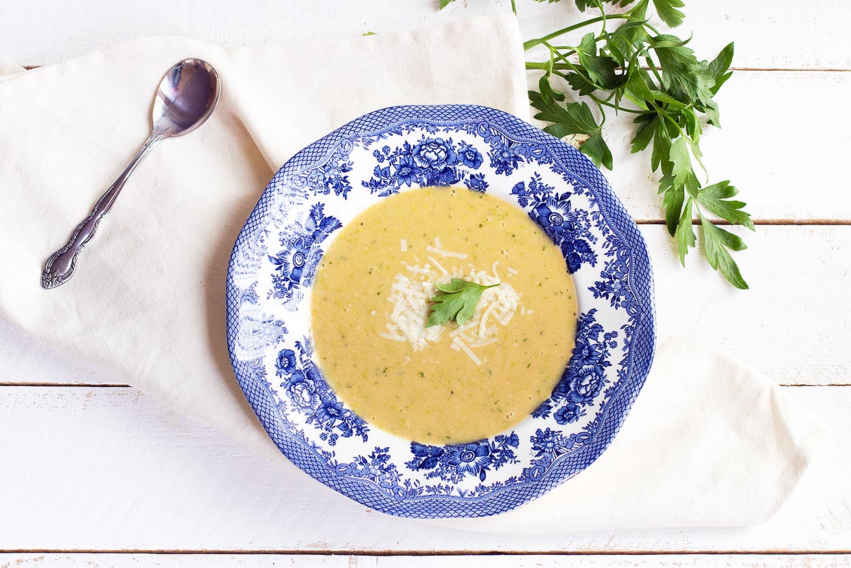 Asparagus and White Bean Soup Recipe MyFoodDiary
