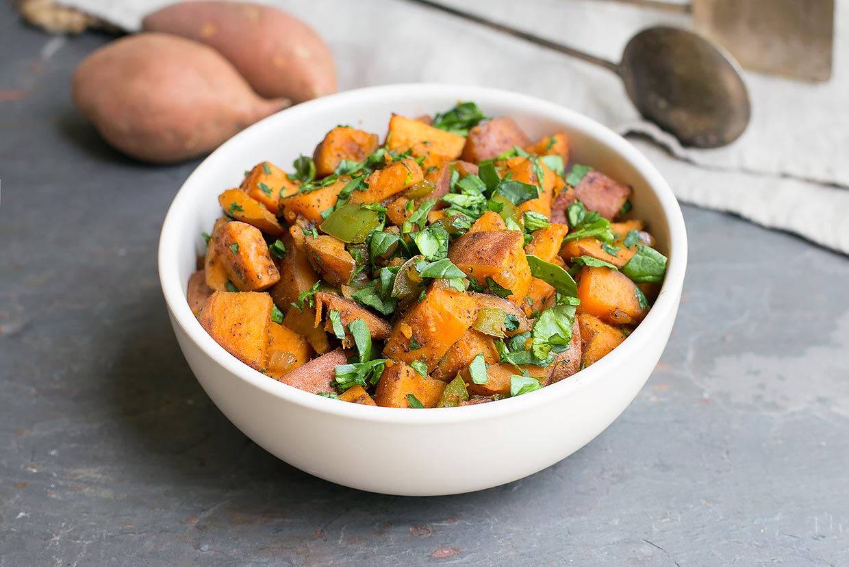 Skillet Sweet Potato Hash Recipe MyFoodDiary
