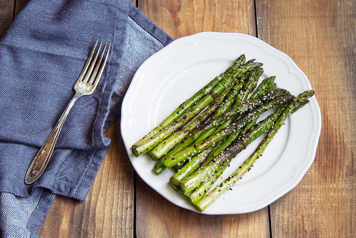 Sesame Asparagus Recipe MyFoodDiary