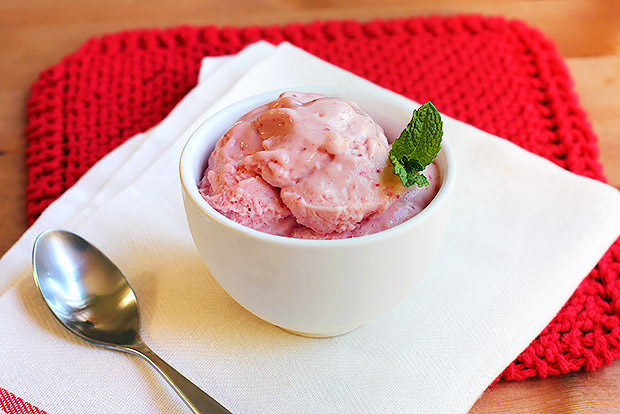 Strawberry Mango Frozen Yogurt Recipe