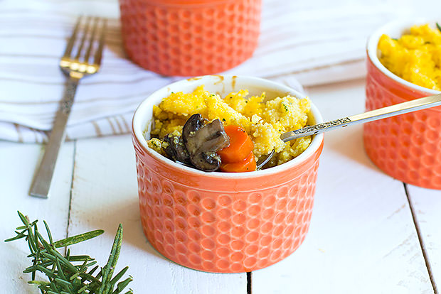 Mushroom and Polenta Pot Pie Recipe