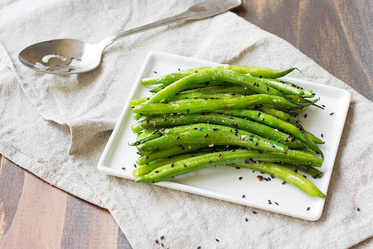 Toasted Sesame Green Beans Recipe MyFoodDiary