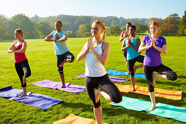 outdoor exercise class